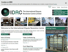 Tablet Screenshot of idrc.co.uk